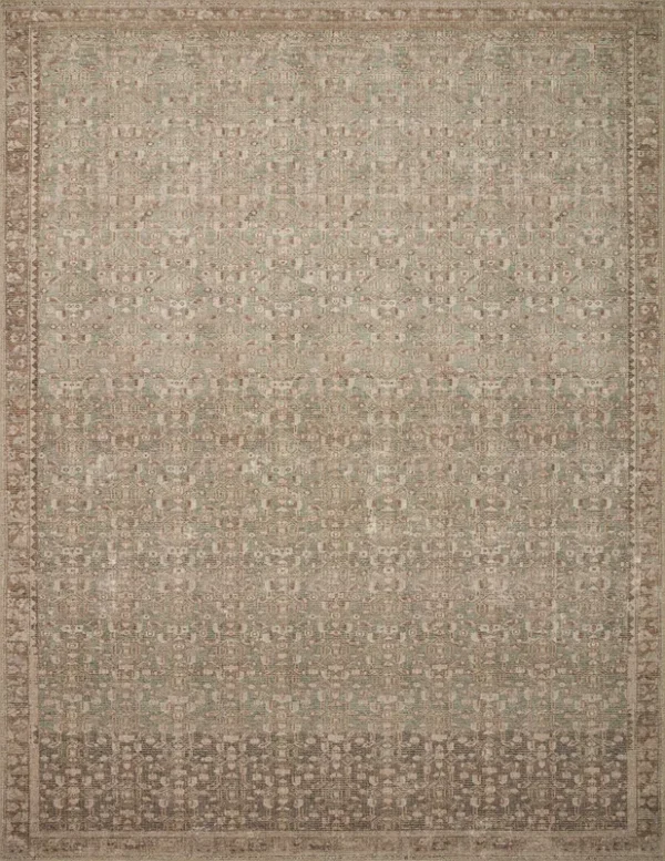 Angela Rose x Loloi Aubrey AUB-04 Sage Bark Rug - 5 ft x 7 ft