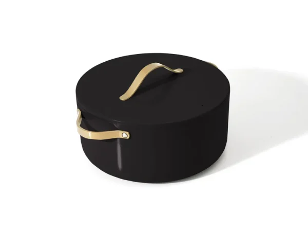 Beautiful 5 Quart Dutch Oven, Black Sesame by Drew Barrymore