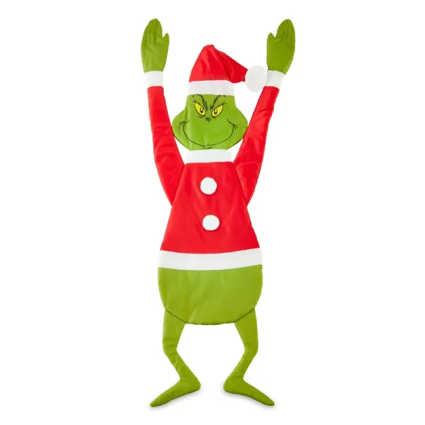 Dr Seuss' The Grinch Who Stole Christmas, Hang on Grinch, Outdoor Decoration, 5 Feet Tall, Grinch Green, Outdoor Hanging Figurine