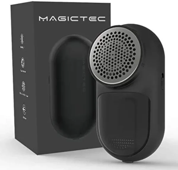 Magictec Rechargeable Fabric Shaver Lint Remover Sweater Defuzzer Lints Fuzzs Pills Pilling Trimmer for Clothes and Furniture -Battery Operated