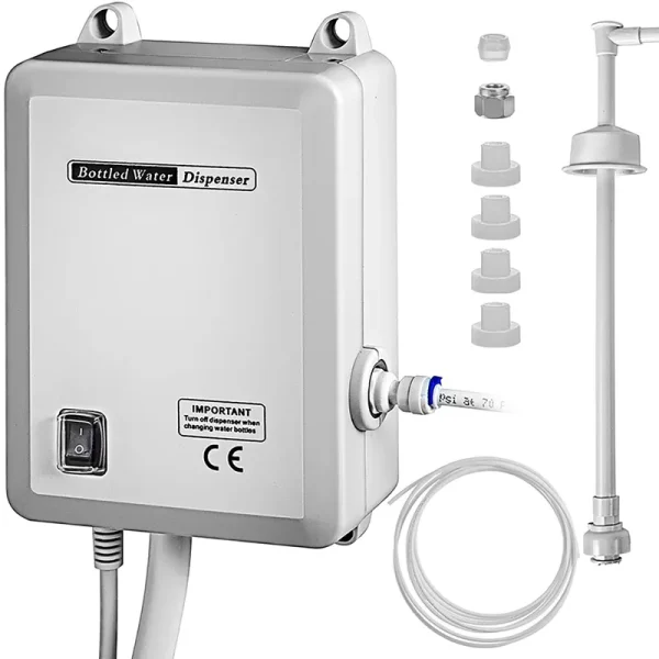 VEVOR 20 ft 110V Bottled Water System White Top-Loading Cold and Hot Water Cooler Filtration System Rubber | YSB00000000000001V1