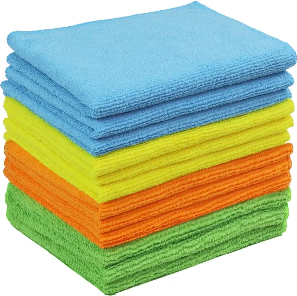 12 Pack - Simple Houseware Microfiber Cleaning Cloth (12in x 12in)
