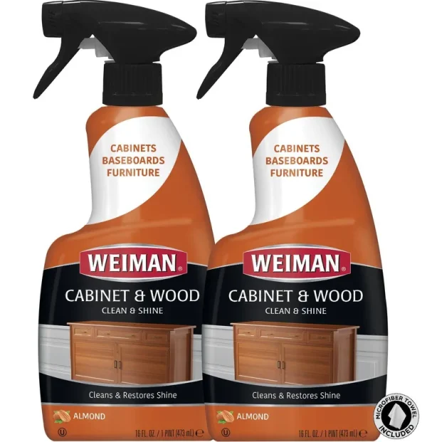 Weiman Furniture Polish and Wood Cleaner Spray - 16 Ounce (2 Pack)