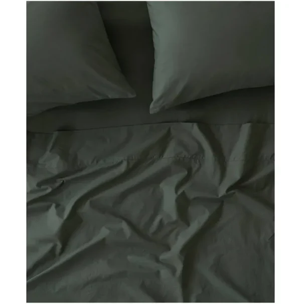 P A C T Organic Organic Cool-Air Percale Sheet Set in Castor Grey | Size King | Fair Trade