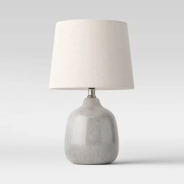 Assembled Ceramic Table Lamp Gray - Threshold