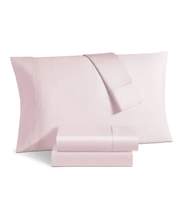 Ashford 1500-Thread Count 4-pc. Solid Queen Sheet Set - Blush