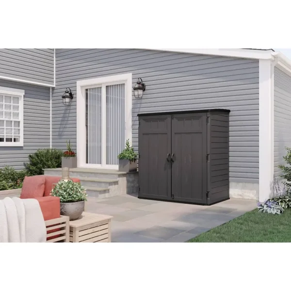 Suncast 106 Cubic Feet Extra Large Vertical Outdoor Resin Storage Shed