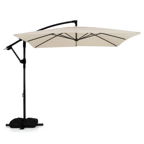 Tangkula 8x8 FT Patio Umbrella with Base Included