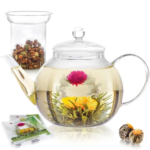 Celebration Glass Teapot with Loose Tea Glass Infuser
