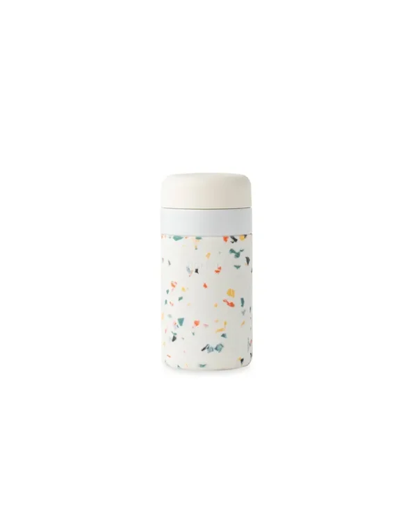 Porter Insulated Ceramic 12 oz Bottle - Terrazzo Cream - W&P