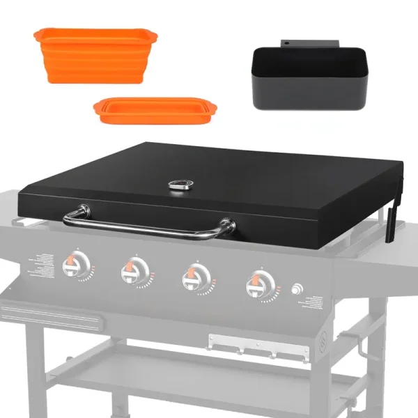 Mofeez Hinged Lid for 36 inch Blackstone Griddle, Griddle Lid Cover Blackstone Griddle Top 36 inch with Hood, Griddle Accessories for Blackstone 36