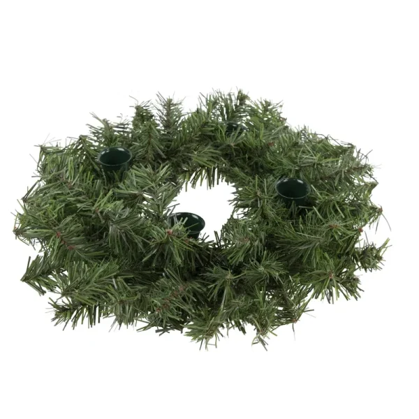 Northlight 12" Two-Tone Pine Artificial Advent Christmas Wreath