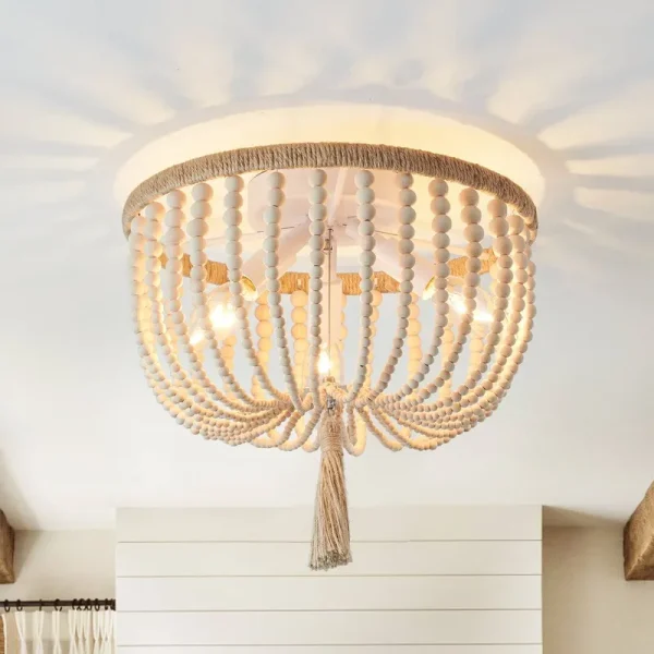 Antoinette 3 - Light Bowl Semi Flush Mount Dakota Fields Shade Color: Wooden