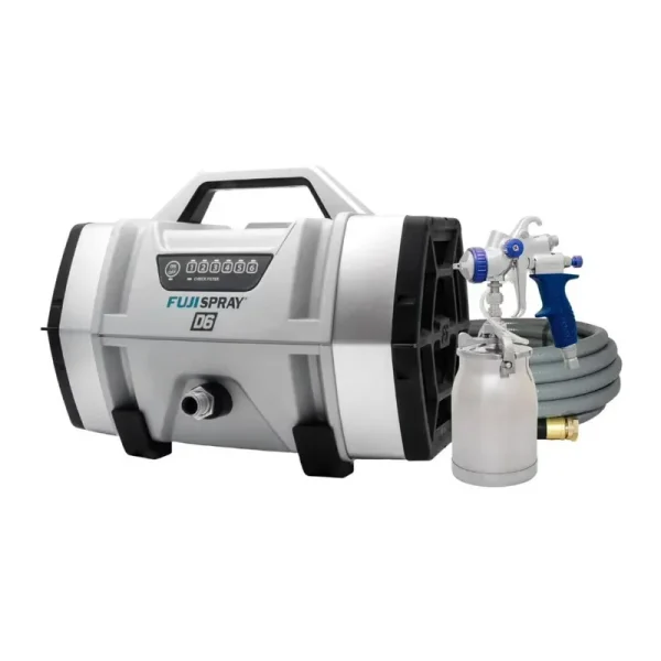 Fuji Spray D6 6 - Stage HVLP Turbine Sprayer with T70 HVLP Spray System, 6 - Stage Motor, and Rugged Construction (Gray)