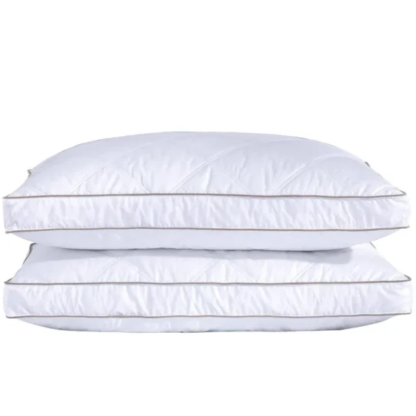 Puredown Goose Down Feather Pillow 2 Pack, Standard/Queen