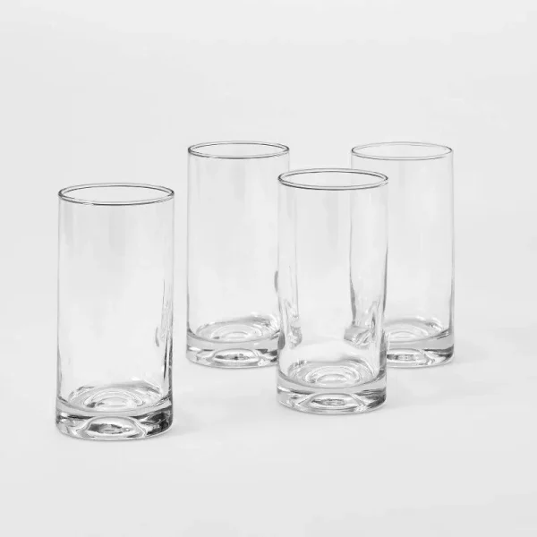 16.8oz 4pk Glass Telford Tall Tumblers - Threshold