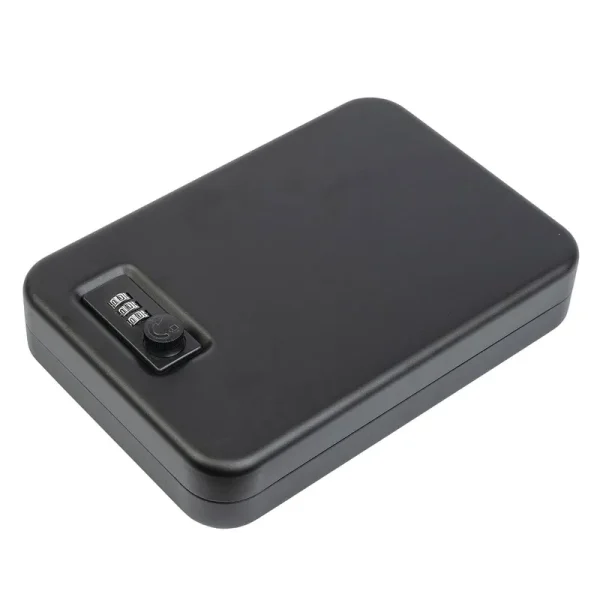 Machir Portable Mini Storage Steel Handgun Safe, Combination Lock and Security Steel Cable