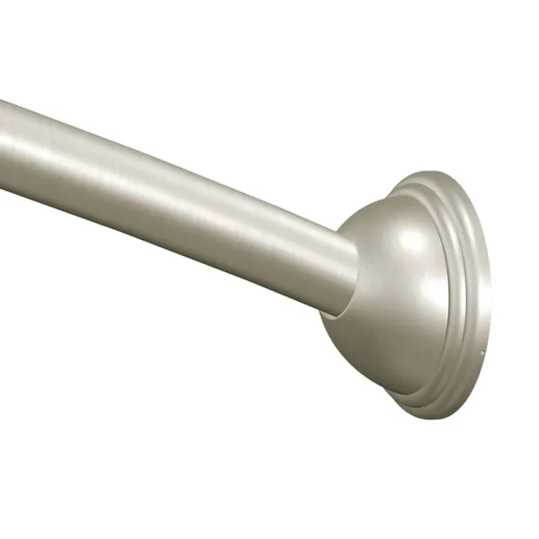 Moen - Curved Shower Rod 5ft with Pivoting Flanges