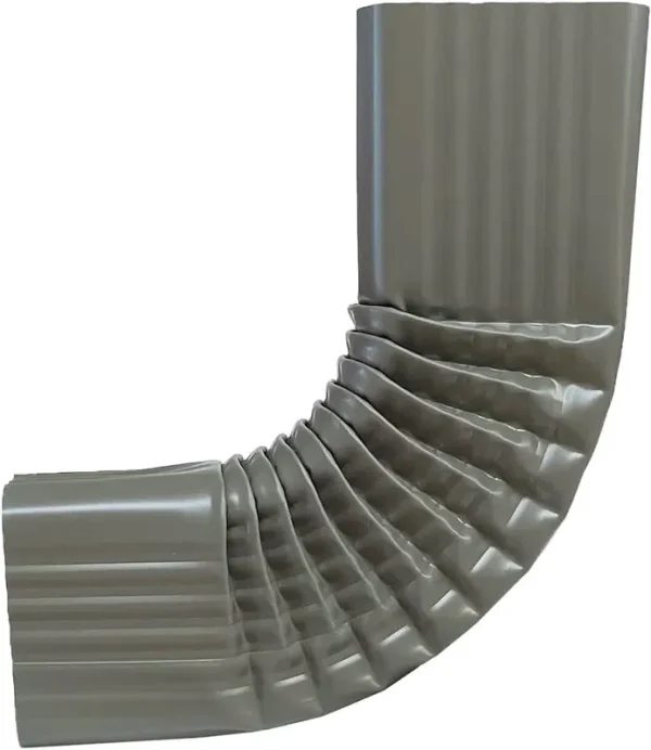 2x3 Aluminum B-Style Downspout Elbow, Terra Bronze (ABE23TB)