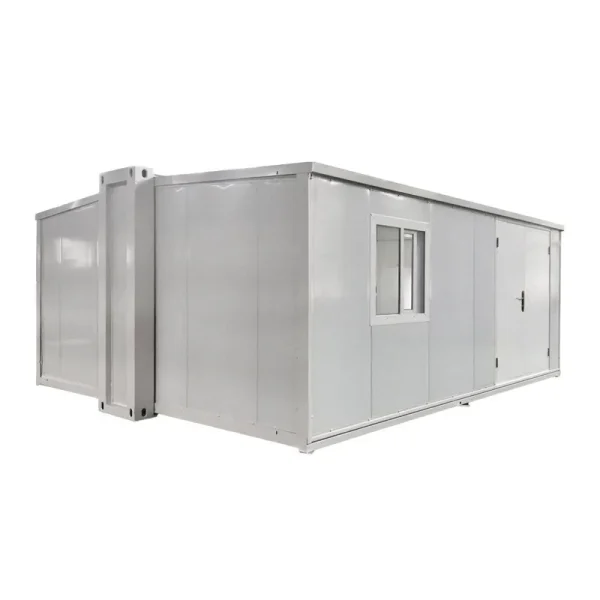 20 ft. x 16 ft. x 8 ft. Expandable Metal Storage Shed with Lockable Door and Windows (320 Sq. ft.)