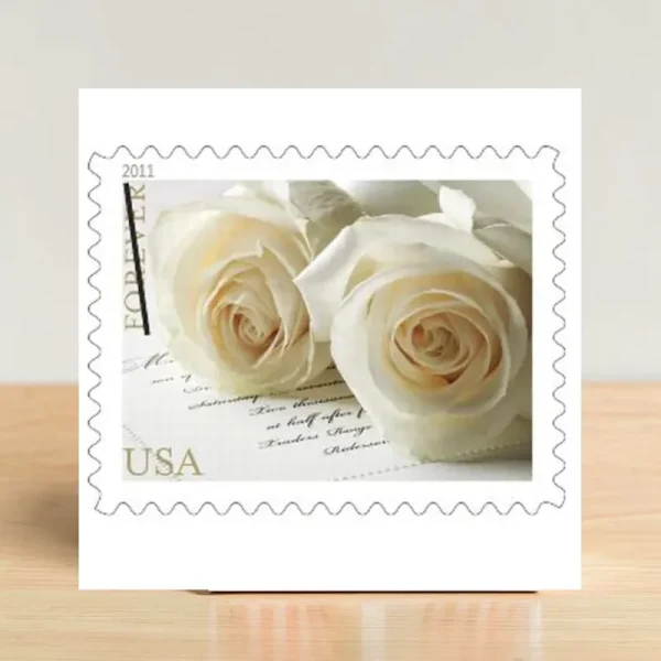 2011 Wedding Roses Forever Postage Stamps Sheet First-Class Postage