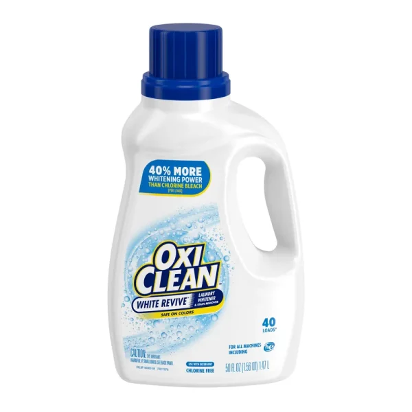 Oxiclean White Revive Laundry Whitener & Stain Remover, Safe on Colors - 50 fl oz