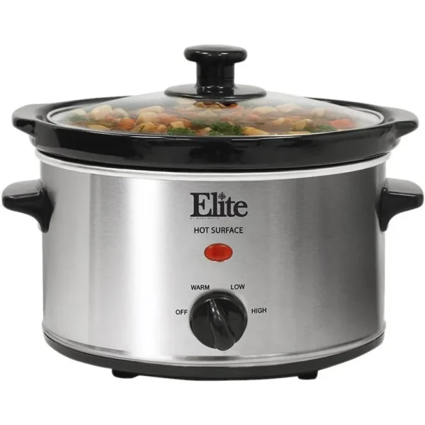 Elite Gourmet MST-275XS 2qt. Oval Slow Cooker