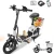 Electric Scooter Bike with Basket-White