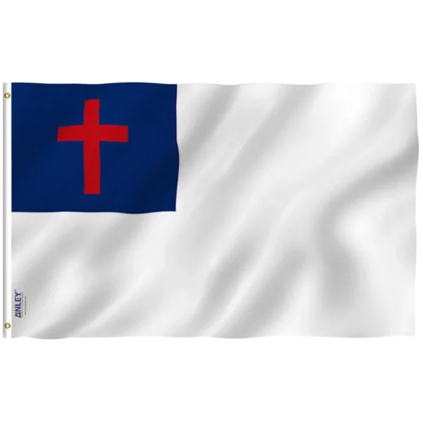 Anley 3x5 Foot Christian Flag - Religious Banner Flags Polyester