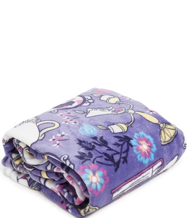 Vera Bradley Disney Plush Throw Blanket : Belle's Friends