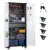 Black Gray-1 Drawer-Pegboards