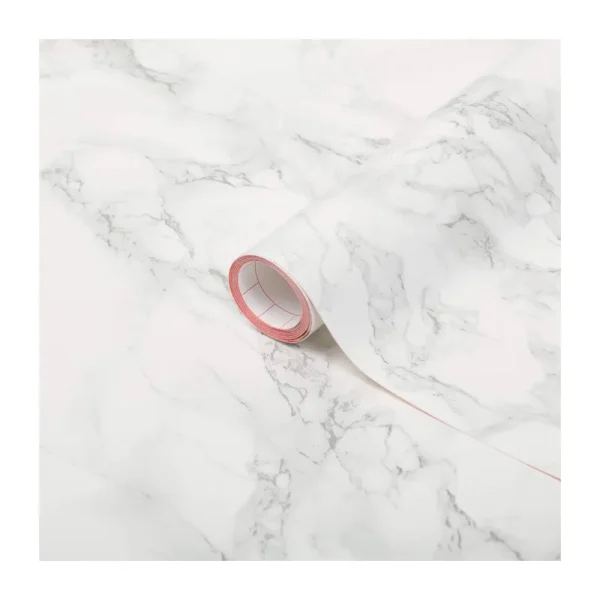 d-c-fix Self Adhesive Peel and Stick Waterproof Marble Grey 26.5'' x 78.7" Film for Kitchen and Bathrooms Countertops Cabinets