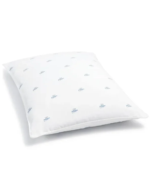 Ralph Lauren Logo Medium Density King Pillow, Down Alternative