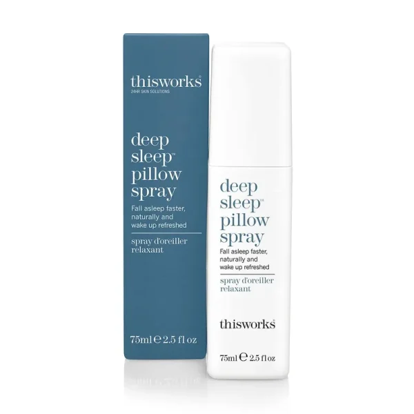 Thisworks Deep Sleep Pillow Spray, Natural Relaxation Aid for Stress & Anxiety Relief, 2.5 fl oz
