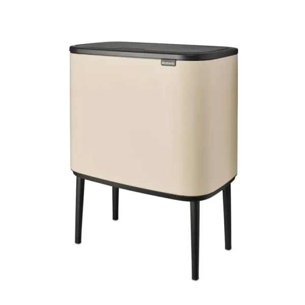 Brabantia Bo Touch Top Trash Can 9.5 Gallon Color: Soft Beige