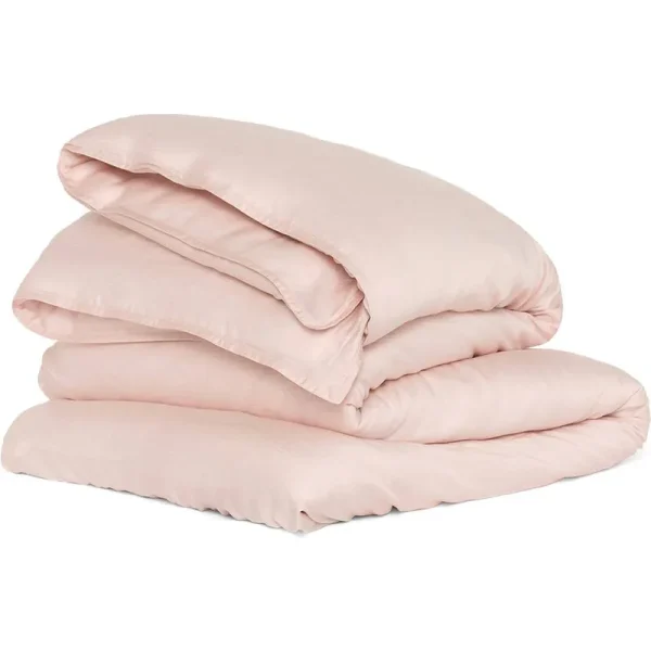 Buffy Full/Queen Eucalyptus Duvet Cover - Blush