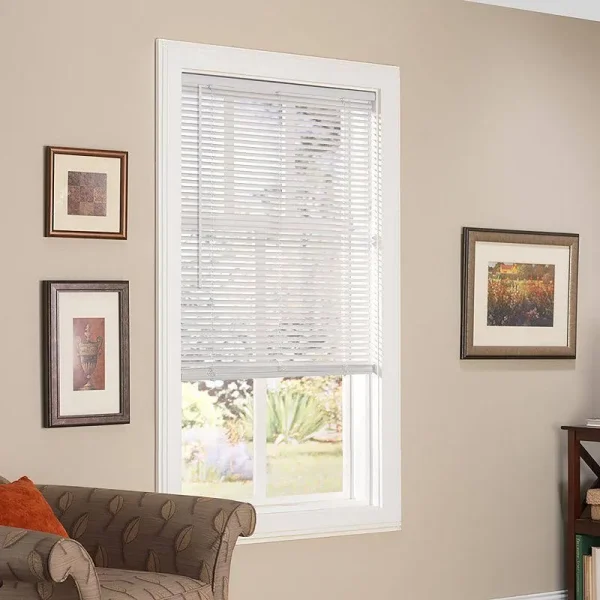 Lumino 1" Vinyl Cordless RD Blind, White, 34x60