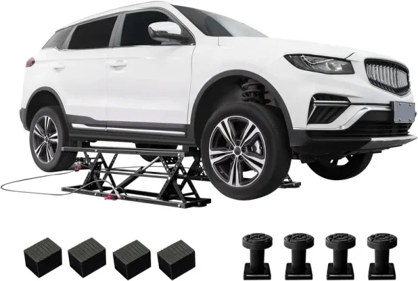 Jocisland Portable Car Lift, Capable of Lifting 5000 lb Quick Jack with a Maximum Height of 26", Car Lifts for Shop and Home Garage, Black