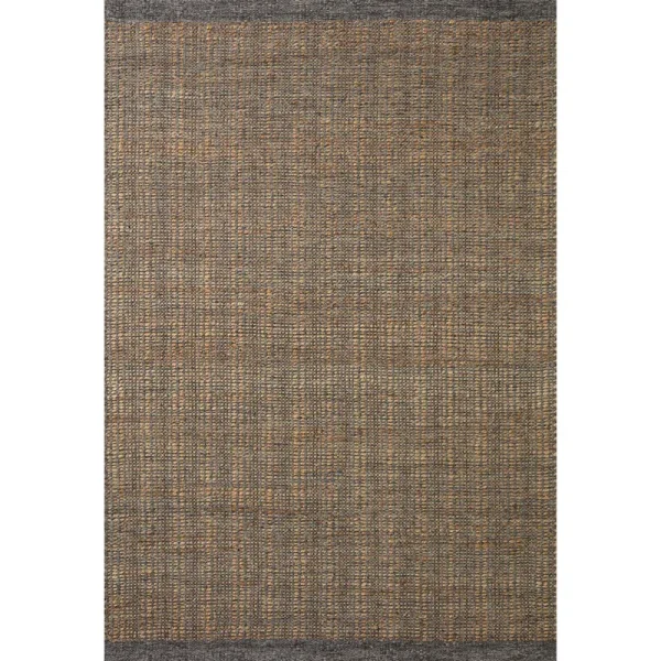 Jean Stoffer x Loloi 2'6" 7'6" Charcoal/Natural Cornwall CRN-01 Runner Area Rug