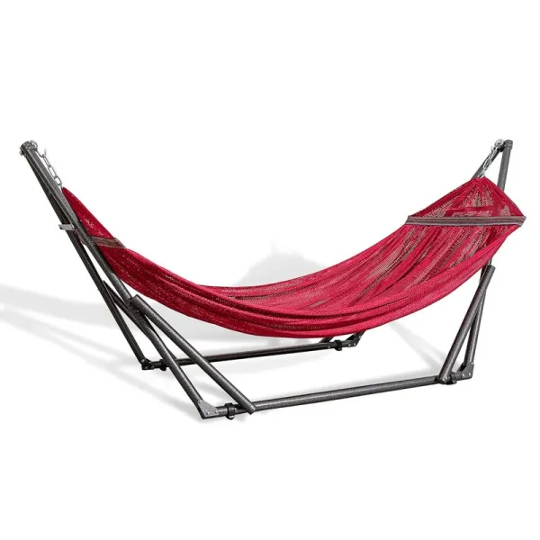 Aurora Home EZ Daze Hammock with Stand - Red