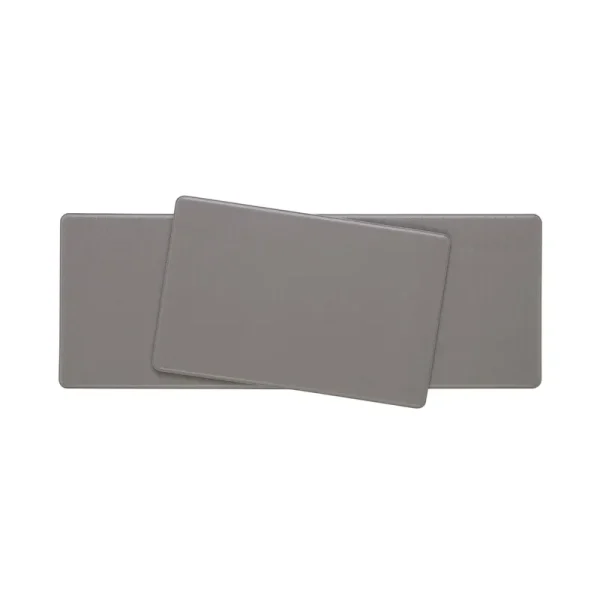 Chef Gear Gray 17.5 in. x 48 in./17.5 in. x 28 in. PVC Basketweave Anti-Fatigue Mat Set