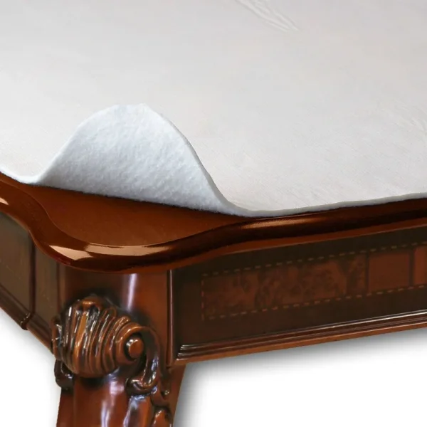 Violet Linen Wide Premium Cushioned Heavy Duty Textured P Vinyl Surface, Polyester Backing Table Pads, 70" Round, Cream