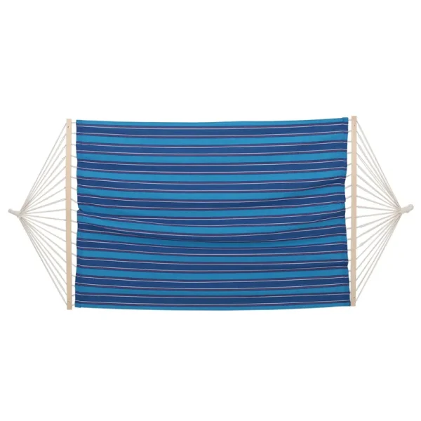 Richardson 13 ft. Fabric Hammock Bed in Blue Red and White Stripes