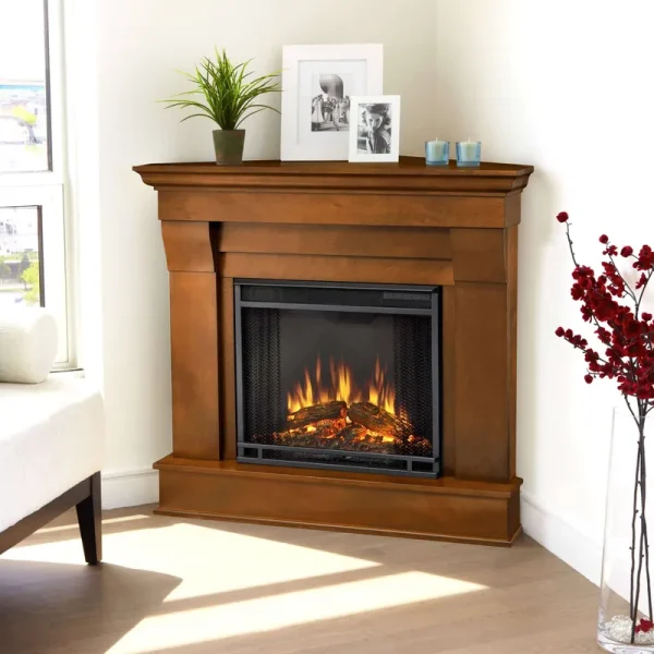 Real Flame Chateau Corner Electric Fireplace, Espresso