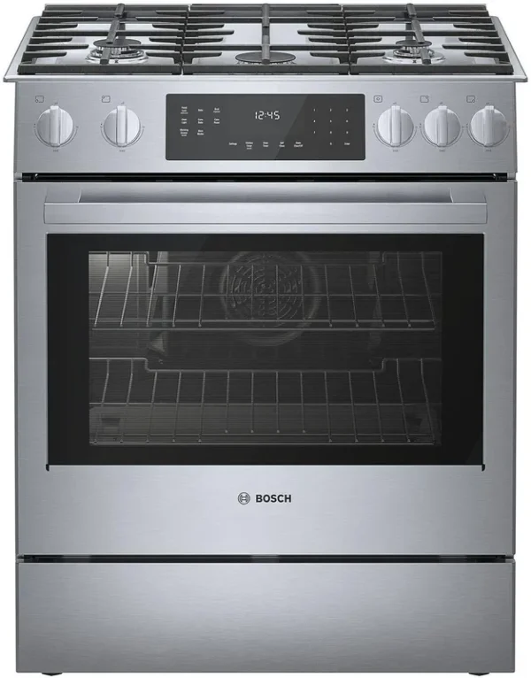 Bosch 800 Series Gas Slide-In Range 30" Stainless Steel HGI8056UC