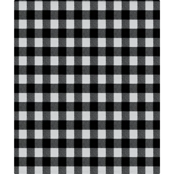Snowcap 50 in x 60 in Black/White Fleece Buffalo Check Throw Blanket - Blankets and Pillows at Academy Sports