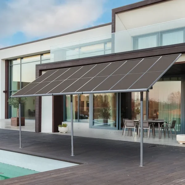 10 ft. D Aluminum Patio Pergola Aoodor Size: 13 ft. W x 10 ft. D