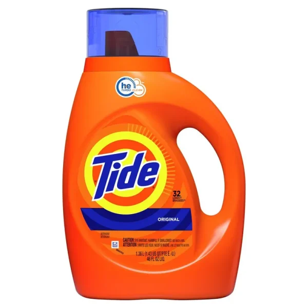 Tide He Liquid Laundry Detergent, Original Scent