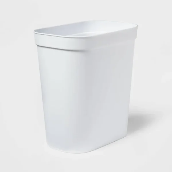 2.5gal Waste Basket White - Brightroom