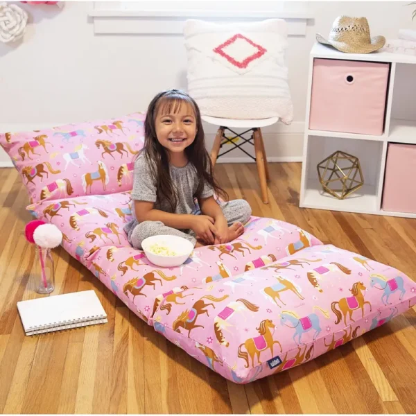 Wildkin Kids Floor Pillow Lounger (Horses)